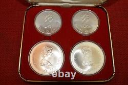 (#4090) 1974 Canada Olympic Series II Silver Coin Set (2) Each $5 & $10 Coins