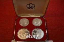 (#4090) 1974 Canada Olympic Series II Silver Coin Set (2) Each $5 & $10 Coins