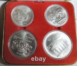 (#4090) 1974 Canada Olympic Series II Silver Coin Set (2) Each $5 & $10 Coins