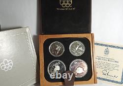 (5475) 1975 Canada Olympic Series IV Prf Silver Coin Set (2) Each $5 & $10 Coins