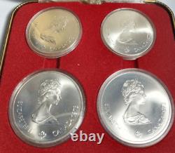 (5482-5485) 1973 Canada Olympic Series I Silver Coin Set (2) Each $5 & $10 Coins