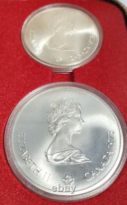 (5482-5485) 1973 Canada Olympic Series I Silver Coin Set (2) Each $5 & $10 Coins