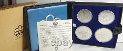 (5617-20) 1974 Canada Olympic Series II Silver Coin Set (2) Each $5 & $10 Coins