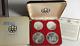 (5645-48) 1974 Canada Olympic Series Iii Silver Coin Set (2) Each $5 & $10 Coins