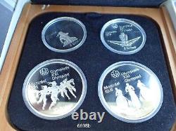 6698, 1976 Montreal Olympic commem. Silver 4 pc Proof coin set, series I, COA