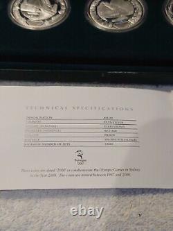 AUSTRALIA 2000 3 coins $5 Sydney Olympic 999 silver coin collection