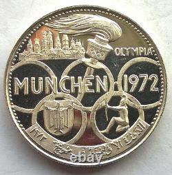 Al Fujairah 1969 Olympics 5 Riyals Silver Coin, Proof
