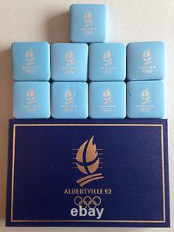 Albertville 1992 Winter Olympics 9 Coin Set with COA's FREE SHIPPING