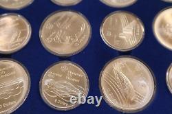 Amazing 1976 Canadian Montreal Olympic Games 28 Silver Coin Set