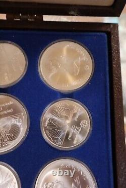 Amazing 1976 Canadian Montreal Olympic Games 28 Silver Coin Set