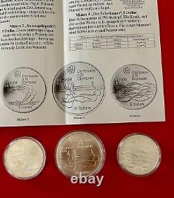 Amazing 1976 Canadian Montreal Olympic Games Silver Coin Set -Original Box