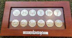 Ancient Greek Olympic Games commemorative series of 12 silver proof coins