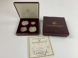 Atlanta Centennial Olympic Games 4 coin proof set 1995 GOLD SILVER