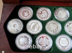 Australia. 2000 Sydney Olympics Set of 16 silver (1oz) $5 Proof Coins. Cased