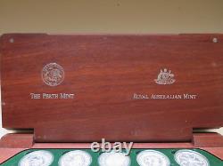 Australia. 2000 Sydney Olympics Set of 16 silver (1oz) $5 Proof Coins. Cased