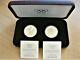 Australian Olympics 1993 $20 Sterling Silver Proof 2 Coin Set. Low Mintage