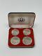 Beautiful, Amazing Canada 1976 Olympics, 4 Silver Coins Bu With Case (#174)