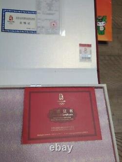 BeiJing 2008 Olympic Mascot 38 Medal Silver Coin Collectors Set. WithCert & Bag