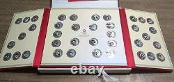 BeiJing 2008 Olympic Mascot 38 Medal Silver Coin Collectors Set. WithCert & Bag