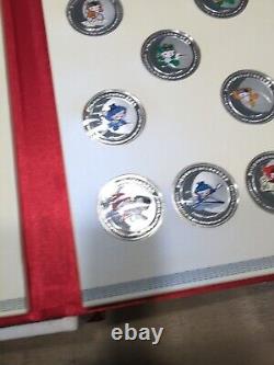 BeiJing 2008 Olympic Mascot 38 Medal Silver Coin Collectors Set. WithCert & Bag