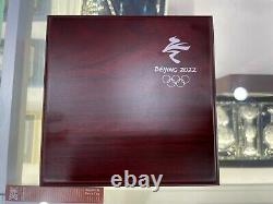 BeiJing 2022 Olympic Official 38g 999 Sterling Filigree Silver Coin Set LE6000