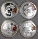 Beijing 2008 Olympic Coins Series I Silver Proof Set With Box & Coa-ogp