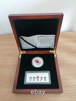 Beijing 2008 Olympic Games Mascot silver Coin & silver bar with box certificate