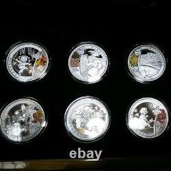 Beijing Olympic 2008 Silver Coin 10 yuan Silver Coin Set of 6