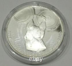 Bulgaria 10 Leva silver coins minted in 2000. XXVII Summer Olympic Games. UNC