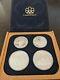 Canada 1976 Montreal Olympics 4-coin Proof Set Series I 4.32oz 92.5% Silver