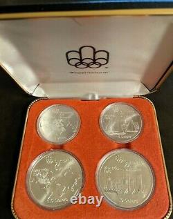 CANADA 1976 MONTREAL OLYMPICS 4-COIN SET SERIES I 4.32 tr oz 92.5% SILVER