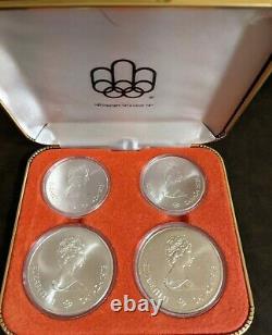 CANADA 1976 MONTREAL OLYMPICS 4-COIN SET SERIES I 4.32 tr oz 92.5% SILVER