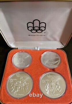 CANADA 1976 MONTREAL OLYMPICS 4-COIN SET SERIES III 4.32 tr oz 92.5% SILVER