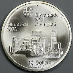 CANADA 1976 STERLING SILVER OLYMPIC COINS SET 28pcs with BROWN BOX