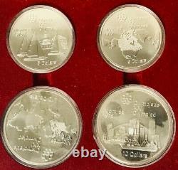 CANADA Montreal Olympics (4) Silver Coin Set 1973 BU OGP 4.336 ASW