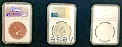 CANADA uncirculated 3 silver coins 2010 VANCOUVER OLYMPICS COIN SET