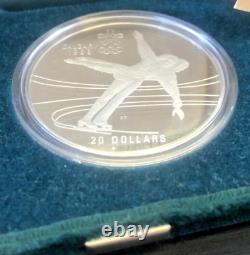 Calgary 1988 Olympic Winter Games Figure Skating $20 CAD Silver Coin 1oz TROY
