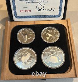 Canada 1976 Montreal Olympic Silver Proof 28 Coins Full Sets, Over 1kg Silver