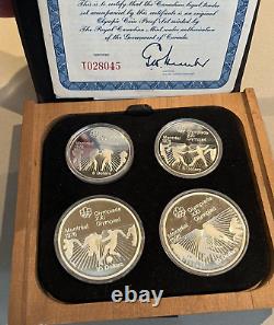 Canada 1976 Montreal Olympic Silver Proof 28 Coins Full Sets, Over 1kg Silver