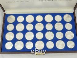 Canada 1976 Montreal Olympics 28 pcs Sterling Silver Coin Set 1020 g 29.68 Oz TR