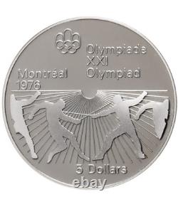 Canada 1976 Montreal Olympics Sterling Silver Proof Four-Coin Set Series VI
