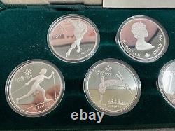 Canada 1988 Calgary Winter Olympic PROOF Silver Coin Set 10 Coins withbox & COA