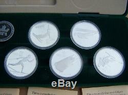 Canada 1988 Olympic Games in Calgary Proof Sterling Silver 10-Coin Set
