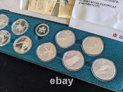 Canada 1988 Olympic Games in Calgary Proof Sterling Silver 20 Dollar 10-Coin Set