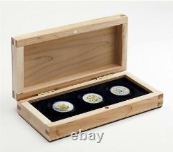 Canada 2010 $5 Special Edition 3-coin Vancouver Olympic Silver Coin Set 3 x 1oz