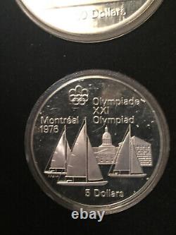 Canada Olympics SILVER $5 & $10 Gem BU Coin Set in Wood Boxes