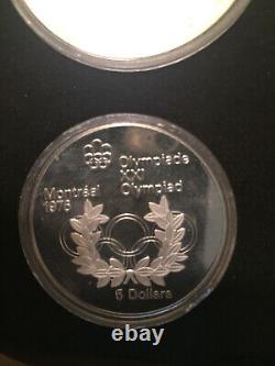 Canada Olympics SILVER $5 & $10 Gem BU Coin Set in Wood Boxes