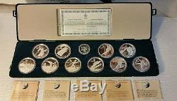 Canada Silver $20 Dollar each, 10 Coin Set, 1988 Calgary Winter Olympics #101669