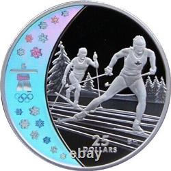 Canada Vancouver Winter Olympics 2010 $25 Silver Proof Hologram 12 Coins Set