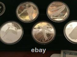 Canada1988 Calgary Winter Olympic Coin Set Of 10 $20 Silver Coins